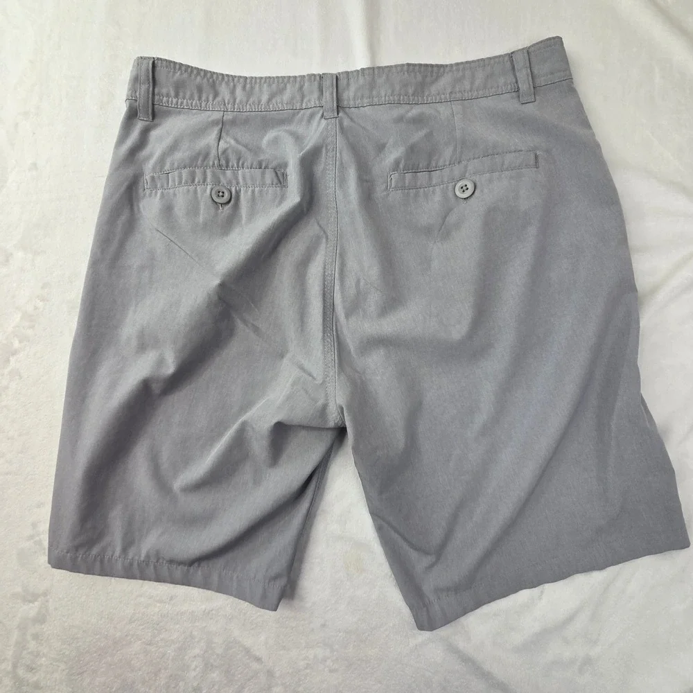 Quiksilver Hybrid Shorts Mens‎ 34 Gray Heathered Amphibian Walk Shorts Good